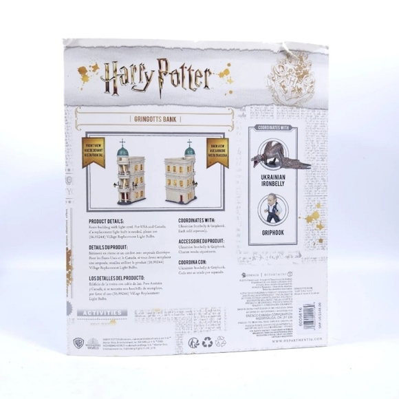 Dept 56 GRINGOTTS BANK Harry Potter Village 6005616 BRAND NEW - Picture 4 of 7